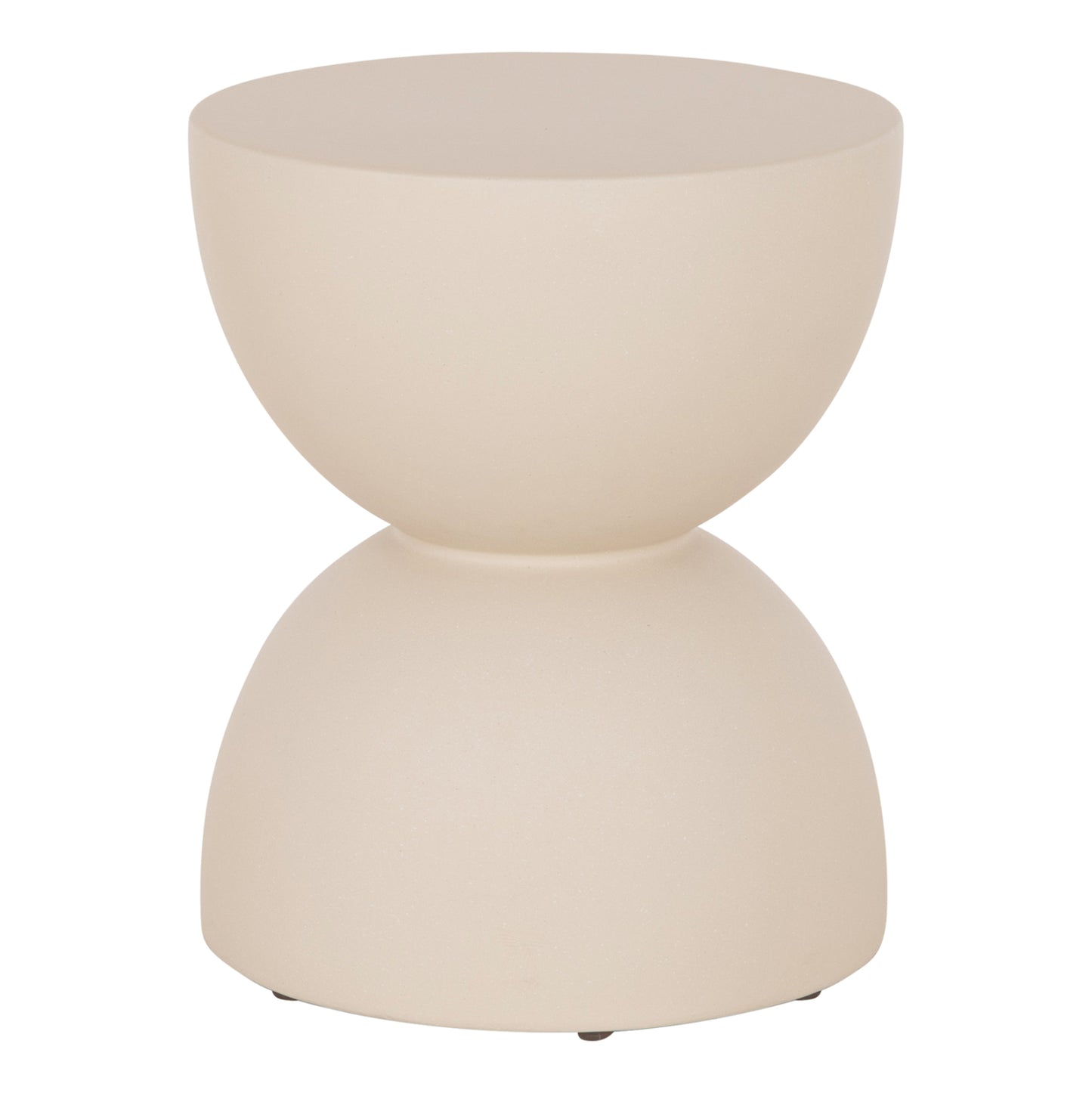 Round Stool Zini Hm6580.02 Fiber Cement In Beige Φ35x43hcm.