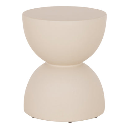 Round Stool Zini Hm6580.02 Fiber Cement In Beige Φ35x43hcm.