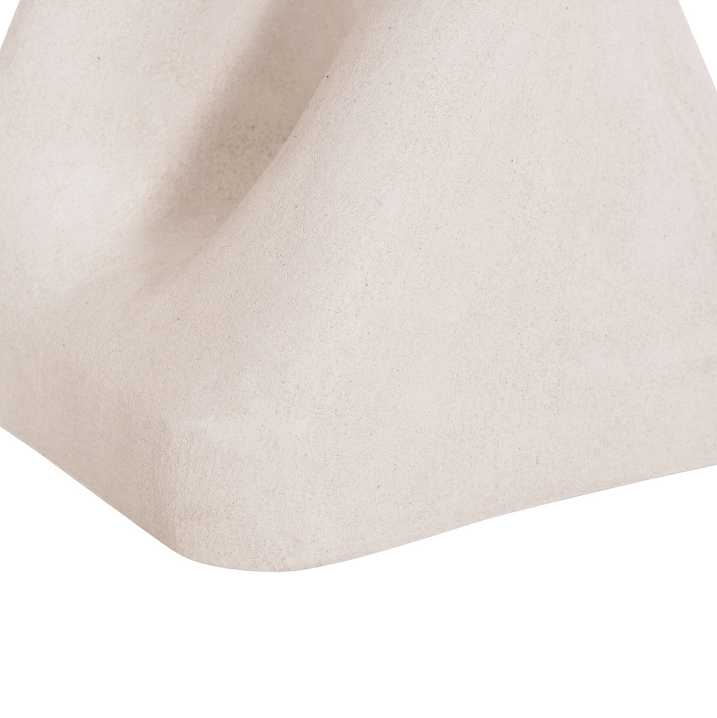Square Stool Santorini Hm18337 Polyresin--off White 30x30x45hcm.