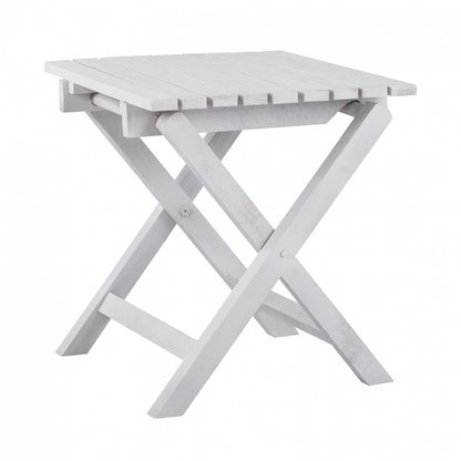 Stool- Auxilliary Table White 402 Koli 40x40 Foldable Hm288.03 40x40x44cm