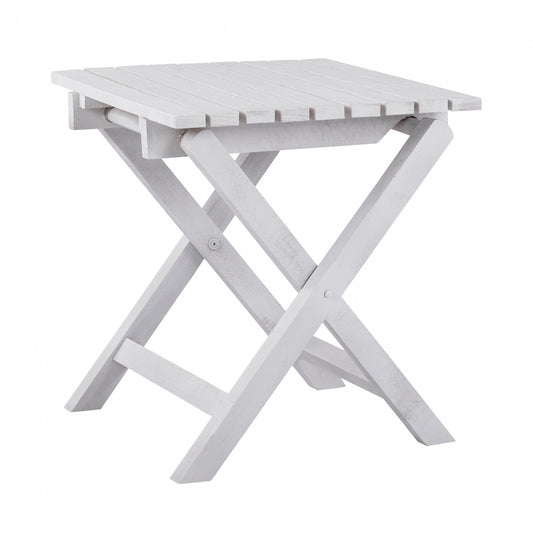 Stool- Auxilliary Table White 402 Koli 40x40 Foldable Hm288.03 40x40x44cm