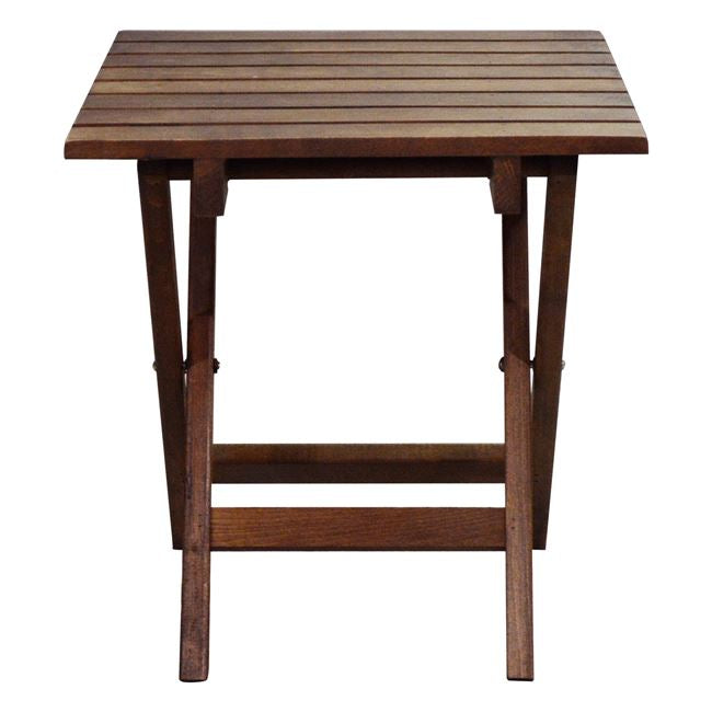 Stool-table Auxiliary Walnut 402 Koli 40x40 Foldable Hm288.02 40x40x45 Cm