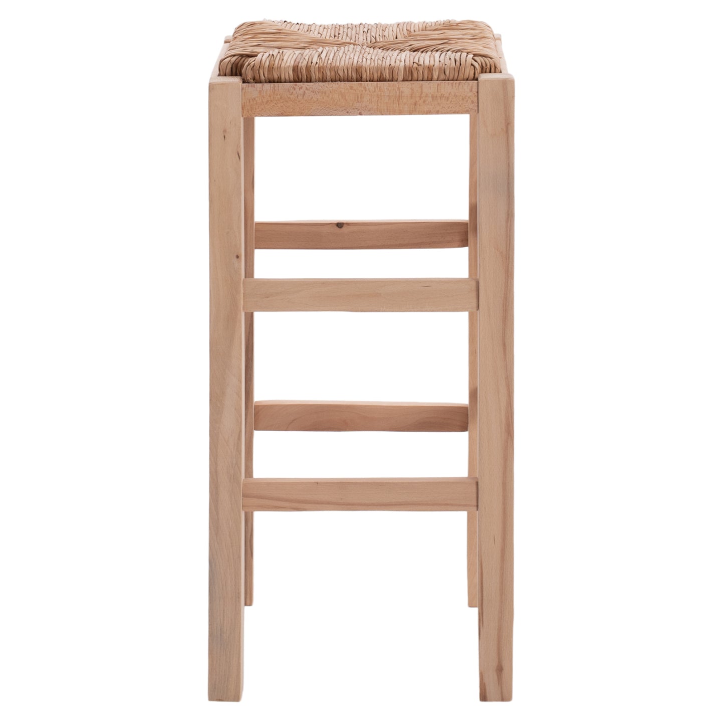 Wooden Stool Withour Back With Straw Hm10378.02