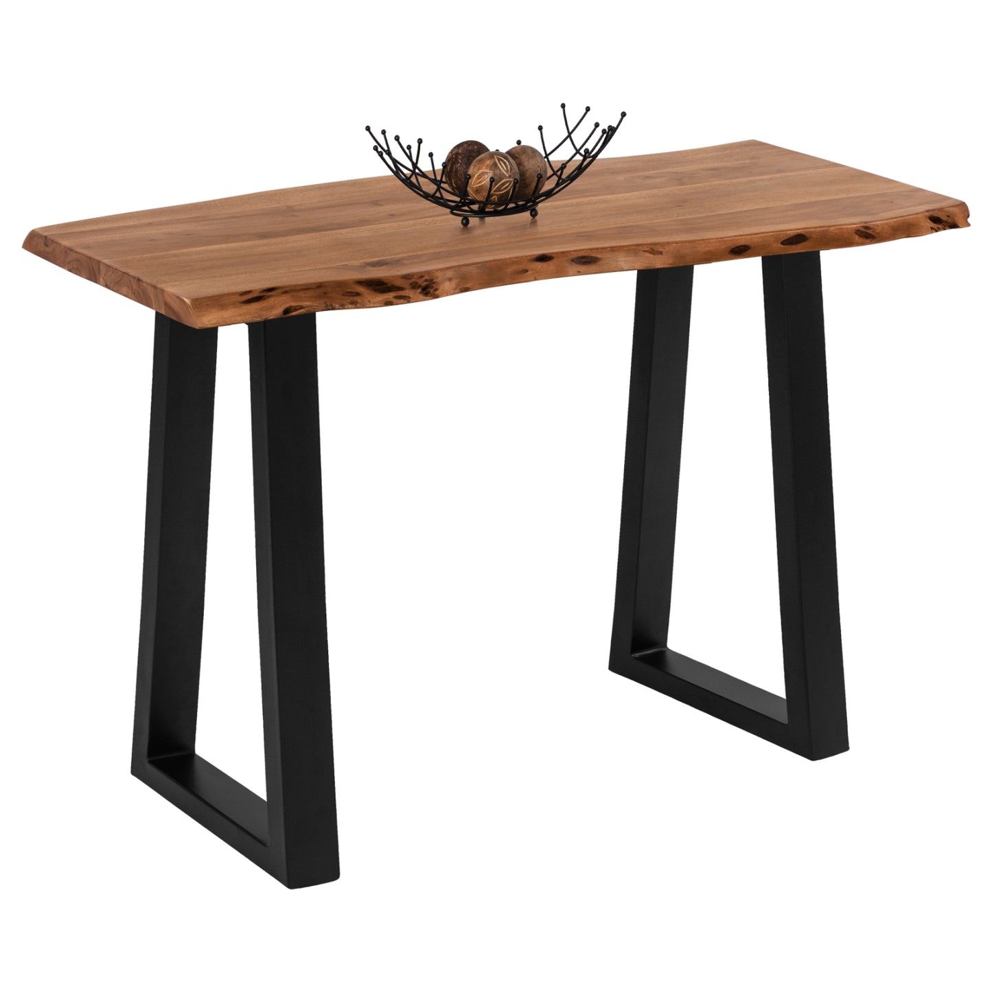 Stand Bar Montana From Solid Acacia Wood Thickness 4cm Hm8463.11 120x50x96 Cm