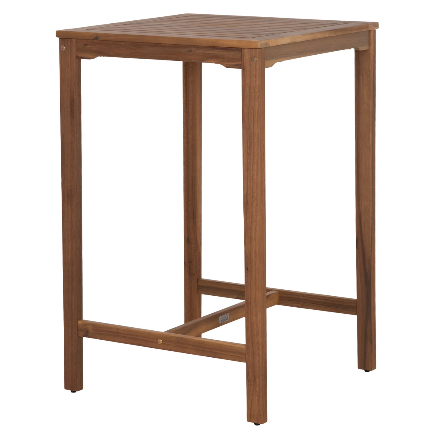 Bar Stand Square Servan Hm6516 Acacia Wood In Natural 65x65x100.5hcm.