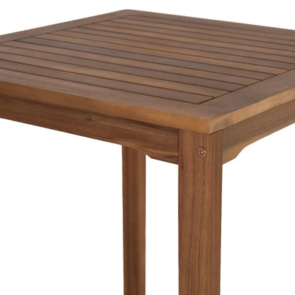 Bar Stand Square Servan Hm6516 Acacia Wood In Natural 65x65x100.5hcm.