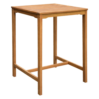 Bar Stand Square Servan Hm6516 Acacia Wood In Natural 65x65x100hcm.