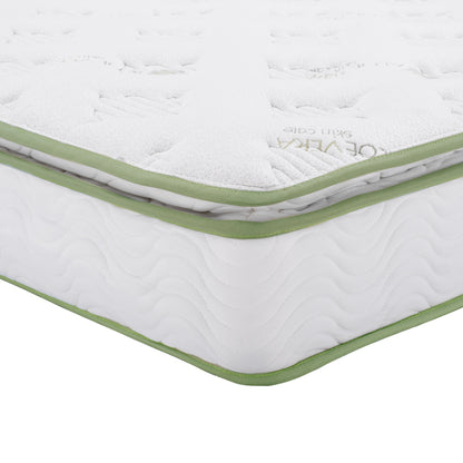 Continuous Spring Mattress With Aloe Vera Mattress Pad 160x200 Fb9372.16 Single Face