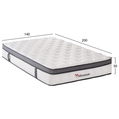 Mattress Double Silentium Hm749.04 Pocket Springs--white 140x200x30hcm