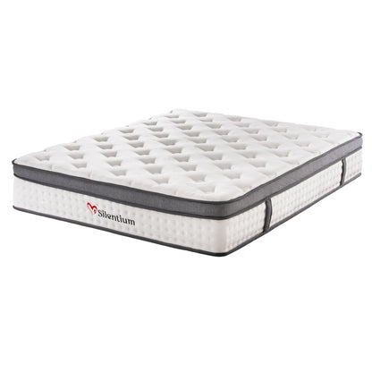 Mattress Double Silentium Hm749.05 Pocket Springs--white 150x200x30hcm