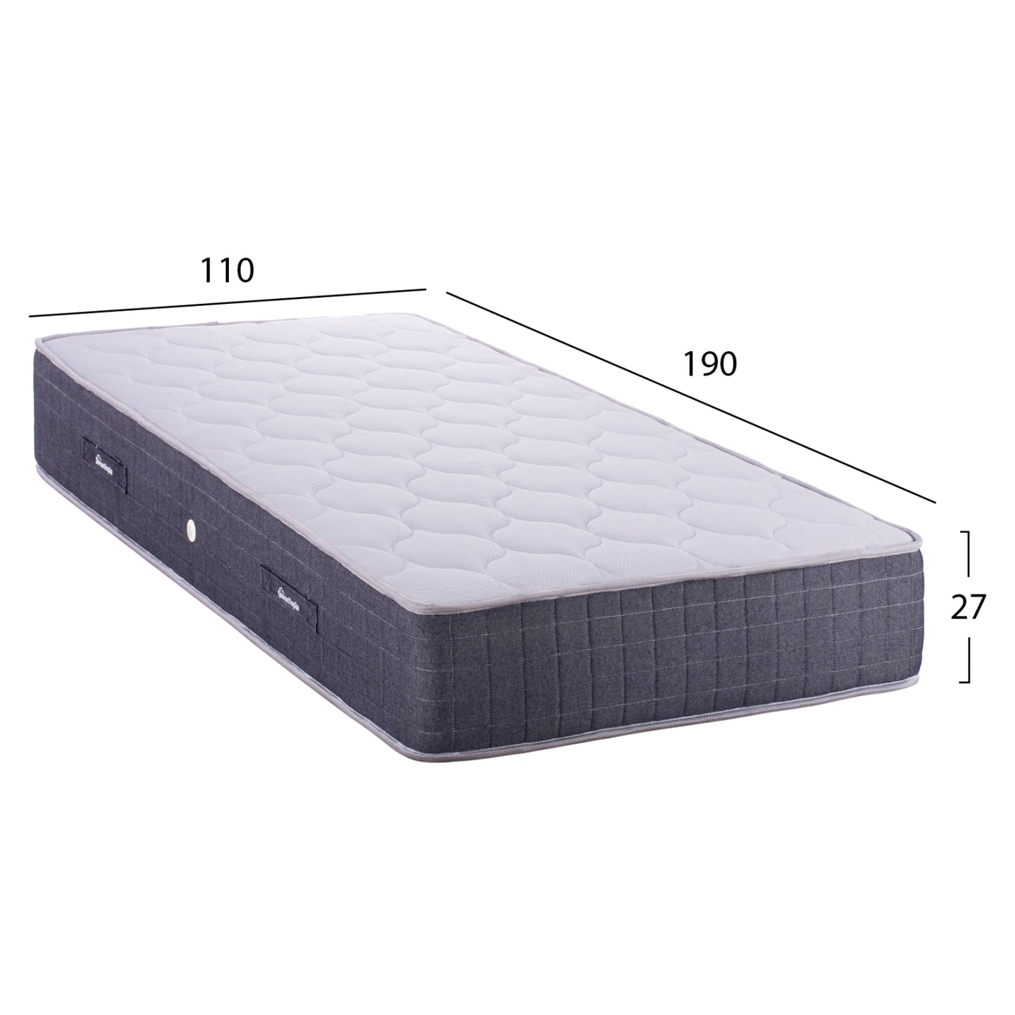 Hm656.110 Dreamtopia Mattress, Series Cloud09, 110x190x27h