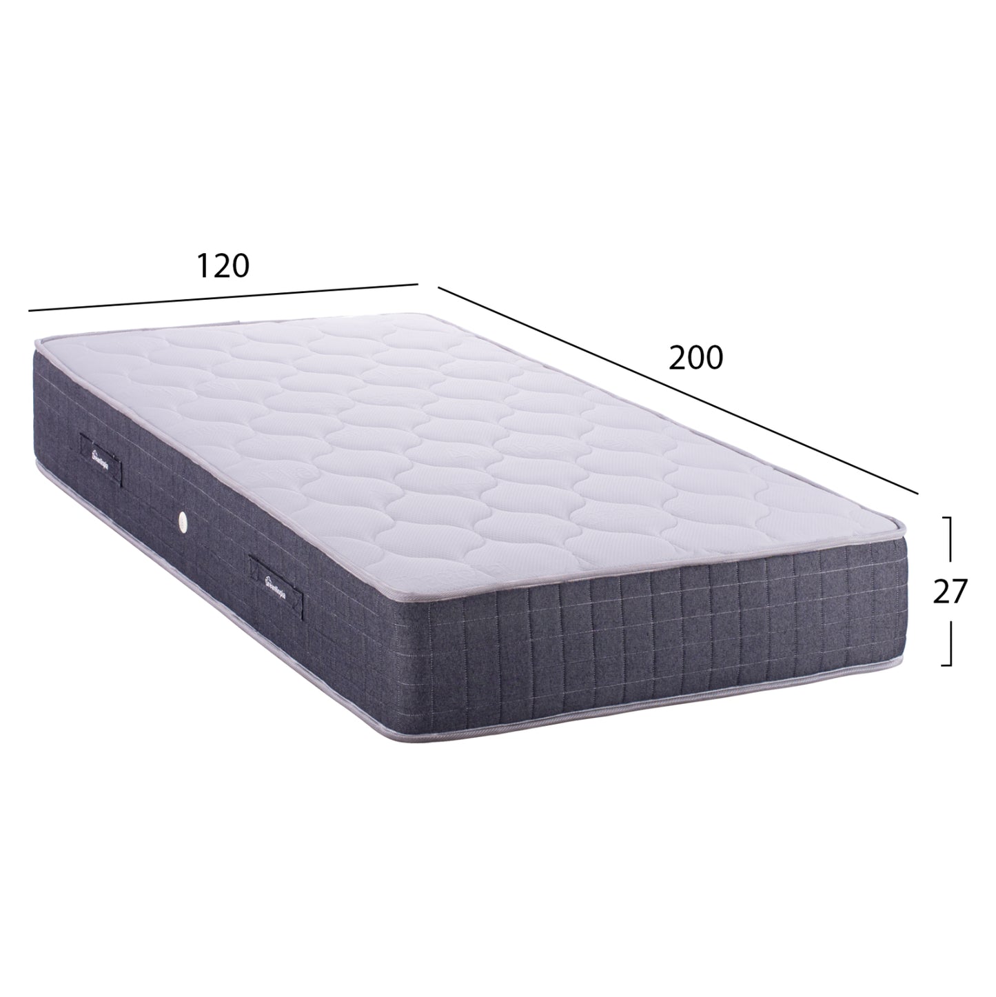 Hm656.120 Dreamtopia Mattress, Series Cloud09, Bonnell Spring 120x200x27h