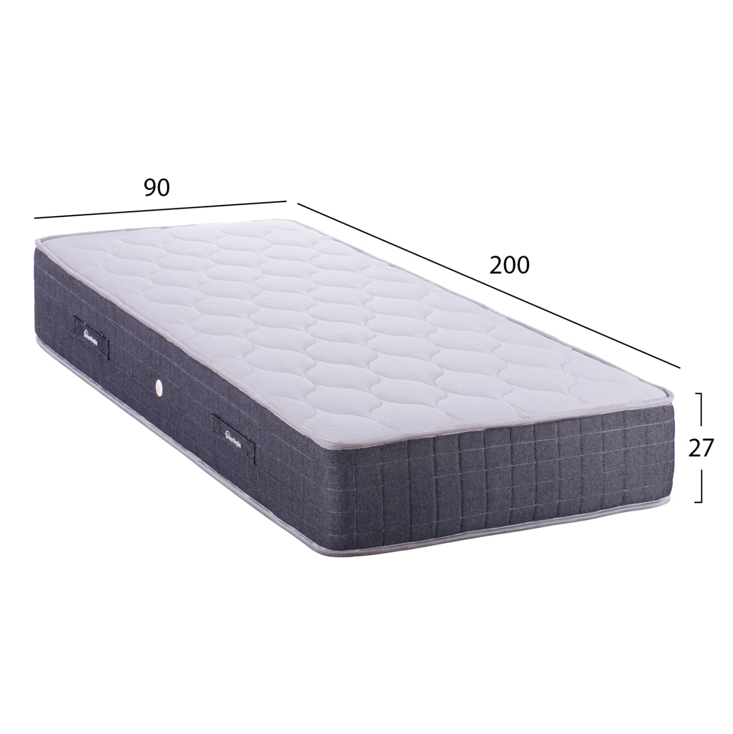 Hm656.90-200 Dreamtopia Mattress, Series Cloud09, 90x200x27Η