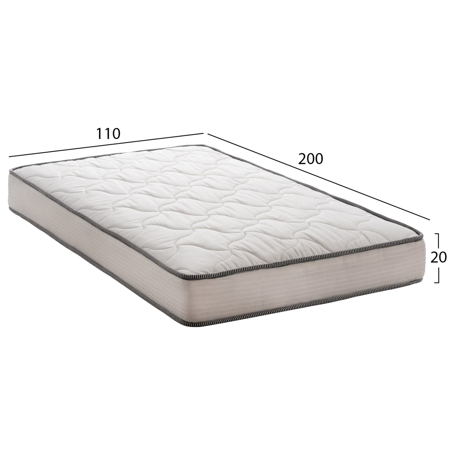 Hm654.110-200 Dreamtopia Mattress, Series Atlas, 110x200x20h