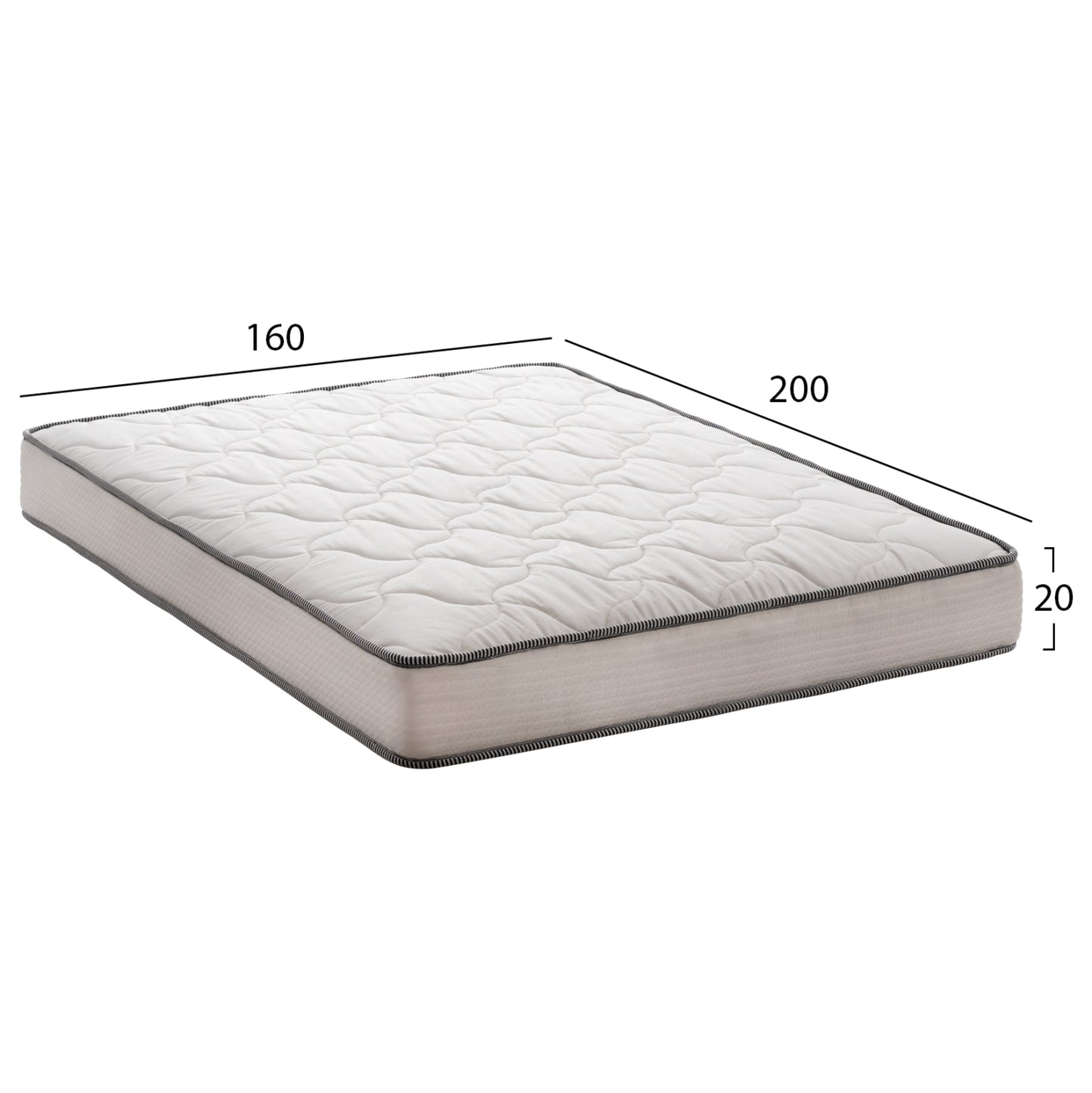 Hm654.160 Dreamtopia Mattress, Series Atlas, 160x200