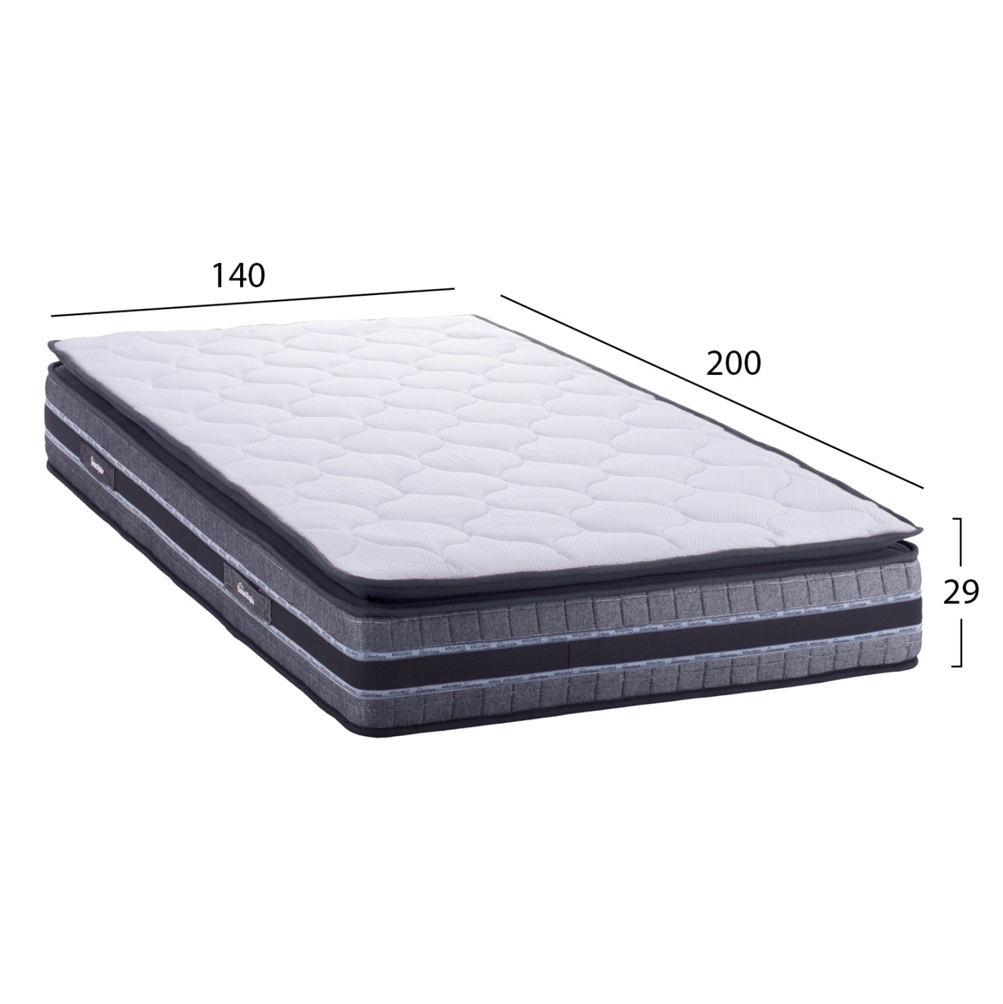 Hm663.140 Dreamtopia Mattress, Series Celestial, Mini-bonnell, 140x200x29Η