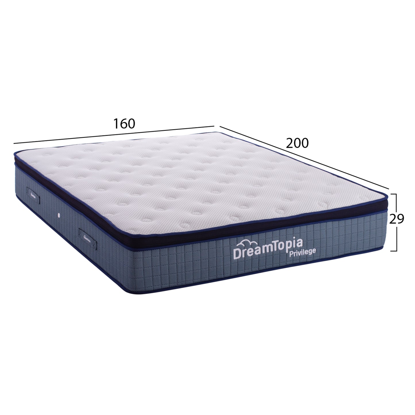 Hm660.160-dreamtopia Mattress, "privilege" Series , 160x200x29h