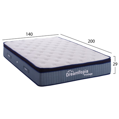 Hm660.140 Dreamtopia Mattress, Series Privilege, 140x200x29h