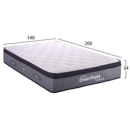 Hm661.140 Dreamtopia Mattress, Series Ultimate, 140x200x34h