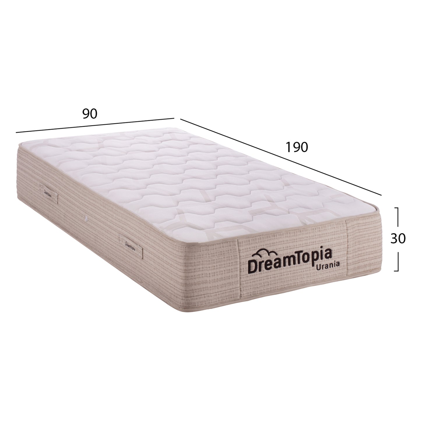 Hm659.90 Dreamtopia Mattress, Series Urania, 90x190x30h