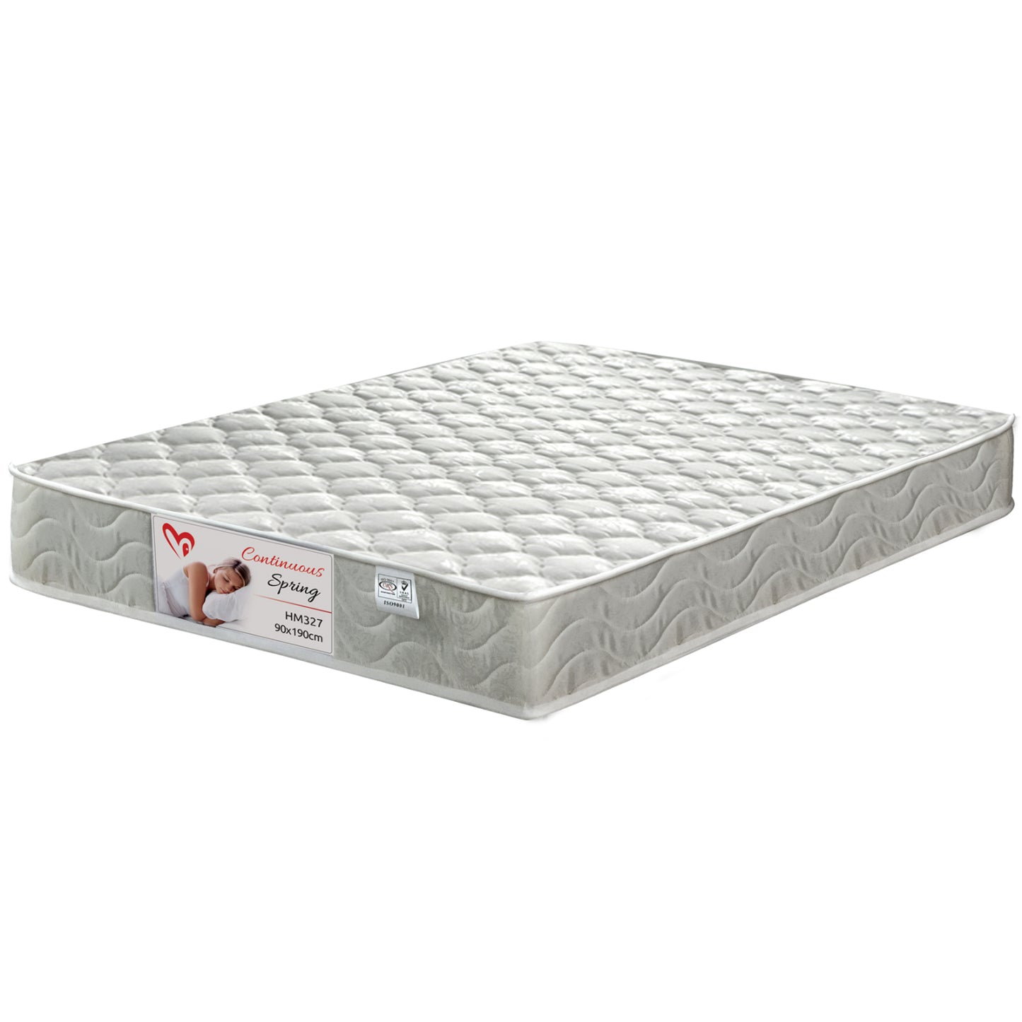 Mattress Continuous Spring Hm327 90x190 Single Look