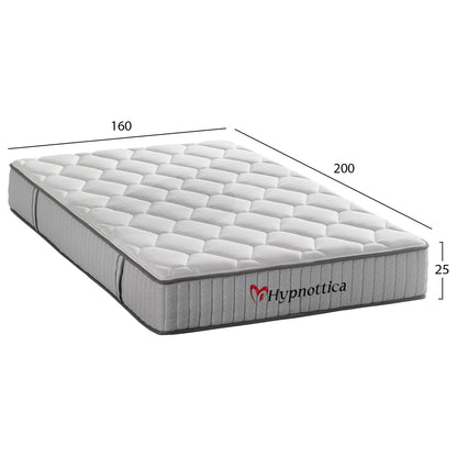 Mattress Double-size Hypnottica Hm748.06 Pocket Springs--white 160x200x25hcm