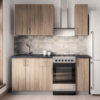 Kitchen Composition Hm2465.01 Melamine Sonoma Countertop Laminate 120x47x84,8Υεκ.