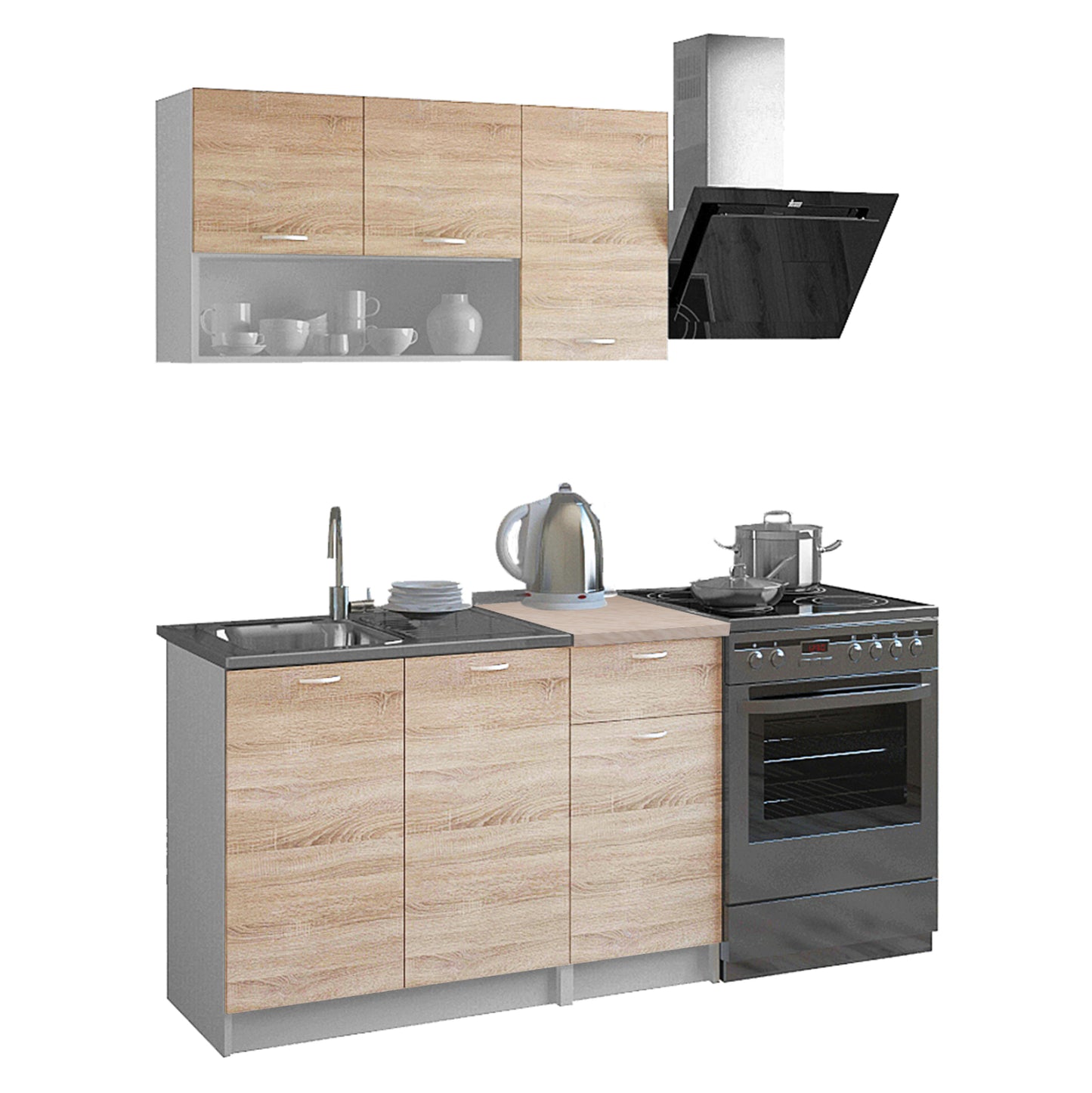 Kitchen Unit Melamine Sonama-white Hm2440 46-29.2x120 Cm.