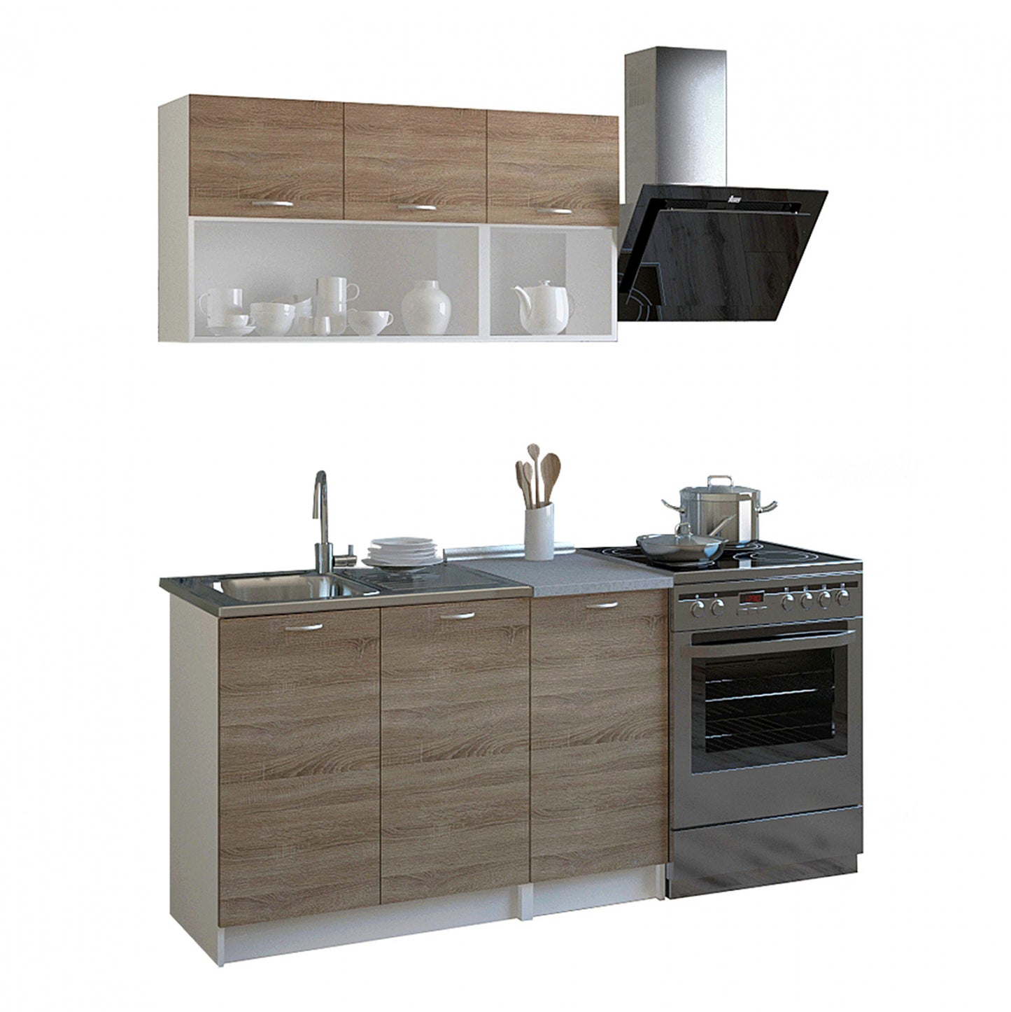 Kitchen Unit Melamine Sonama-white Hm2438 46-29.2x120 Cm.