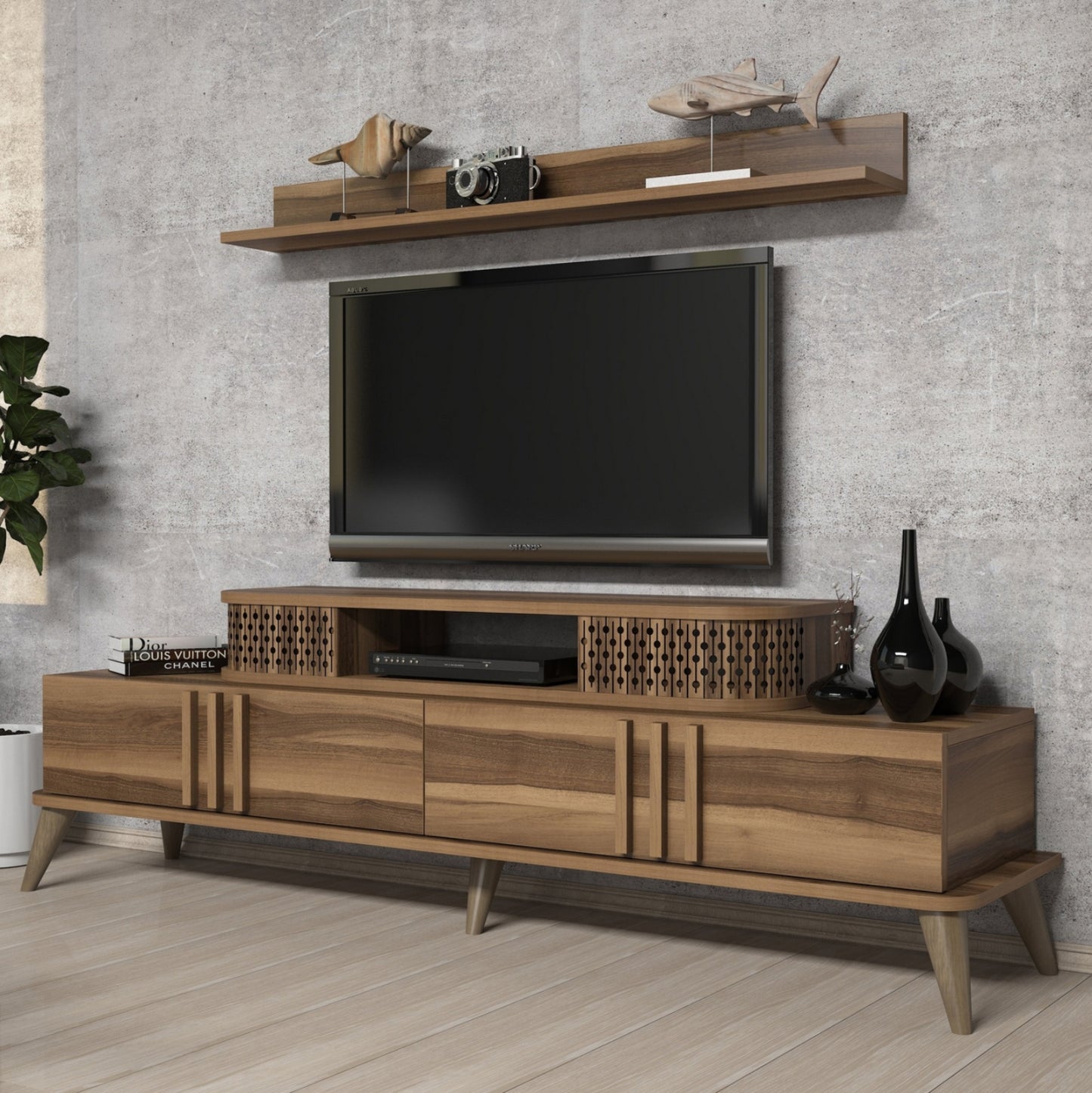 Living Room Composition Hm11848.02 2pcs In Walnut