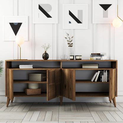 Living Room Composition Hm11845.01 3pcs Walnut-white