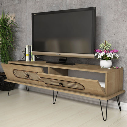 Living Room Composition Hm11851.02 2pcs Melamine In Natural Oak