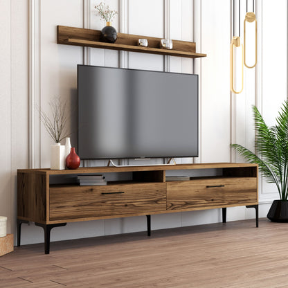 Living Room Composition Hm11856.01 2pcs Melamine In Walnut