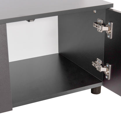 Tv Furniture Combo Dort Hm18076.02 Melamine In Sonama-dark Grey 249.5x42.2x199.5hcm.