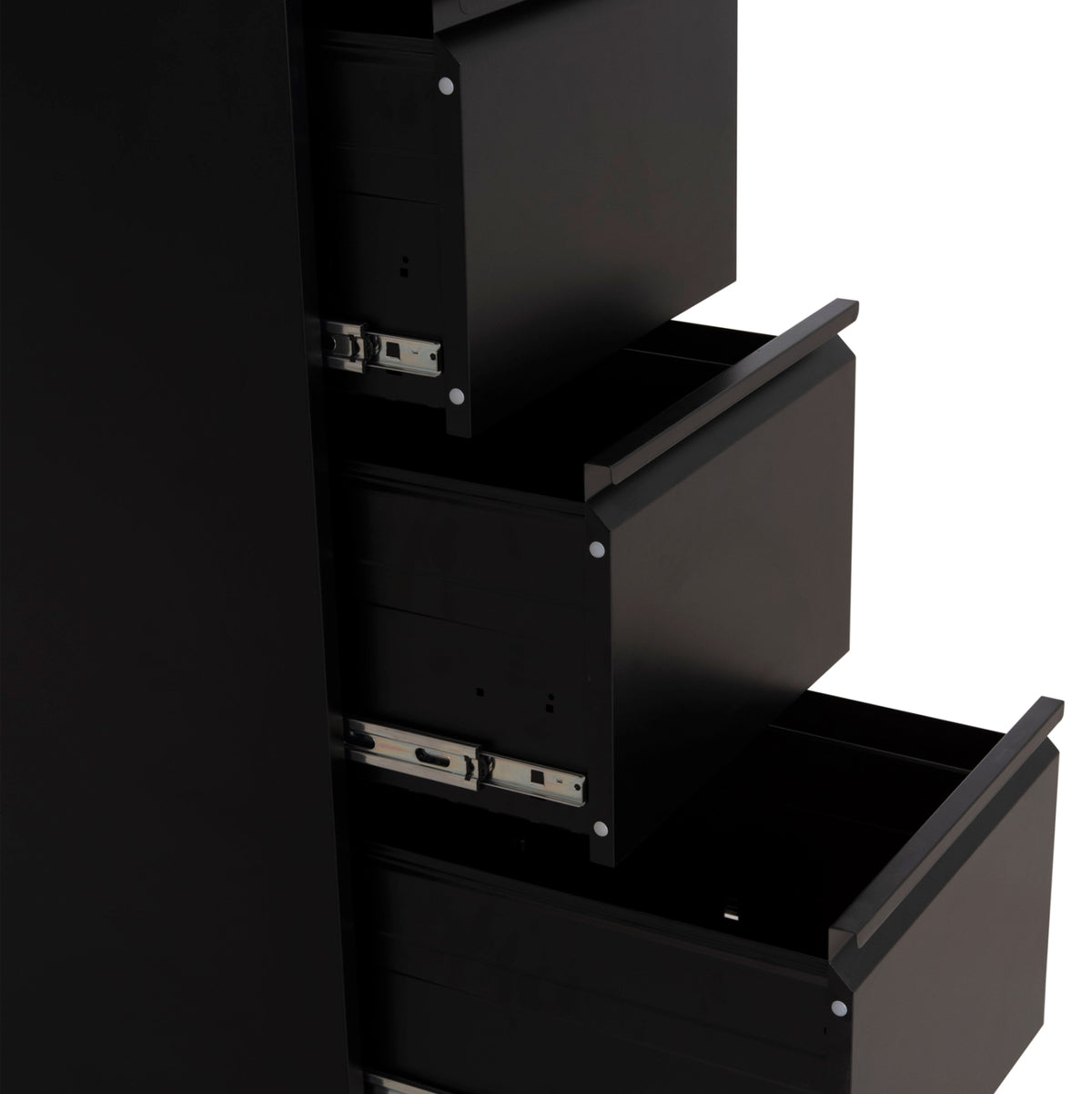 Office Filing Cabinet (3) Sider Hm6636.01 Black Metal 45.5x62x103.5hcm.
