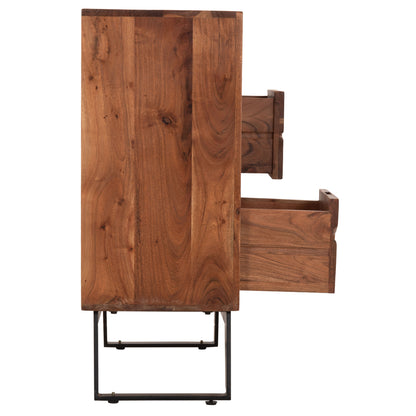 Drawer Fansi 3 Drawer Hm8474.11 From Solid Acacia Wood 80Χ35Χ86