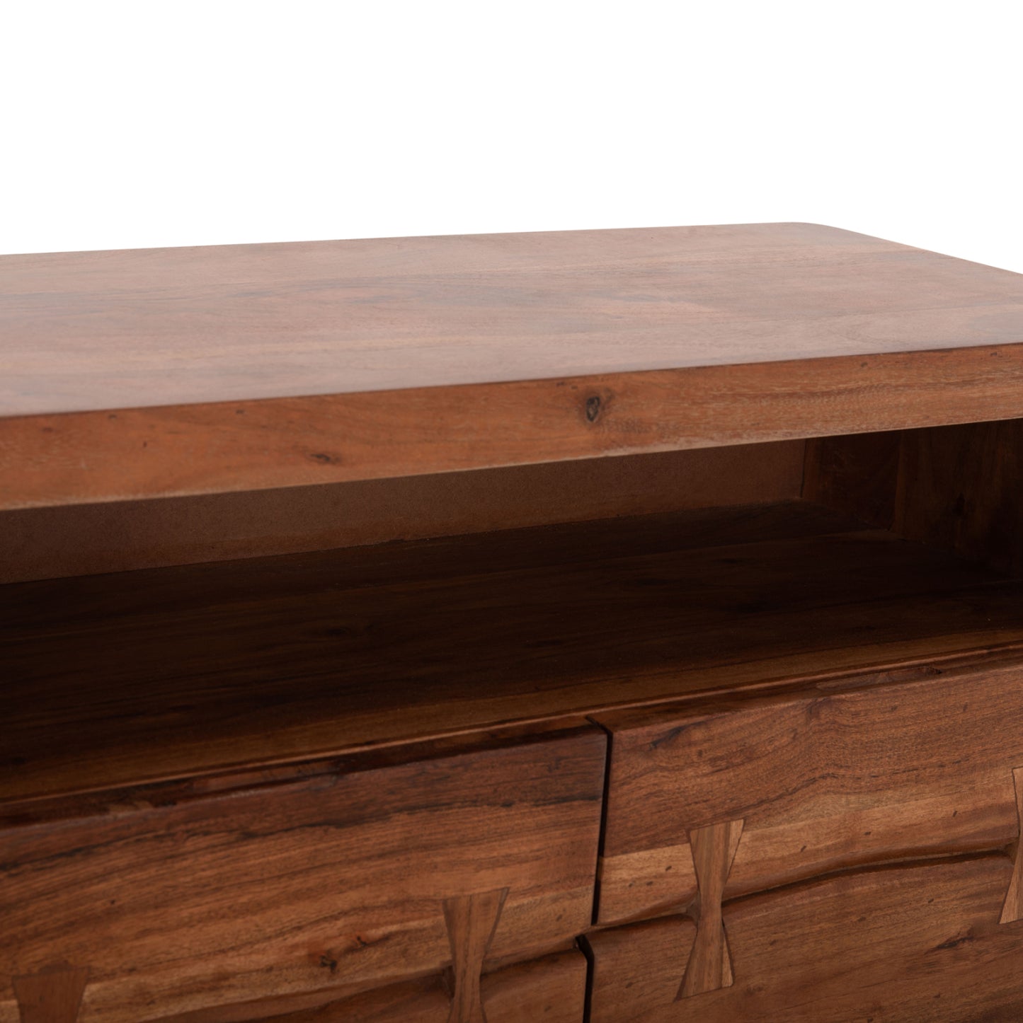 Drawer Fansi 3 Drawer Hm8474.11 From Solid Acacia Wood 80Χ35Χ86