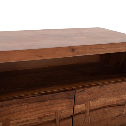 Drawer Fansi 3 Drawer Hm8474.11 From Solid Acacia Wood 80Χ35Χ86