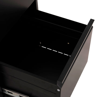 Office Filing Cabinet (4) Sider Hm6637.01 Black Metal 45.5x62x134hcm.