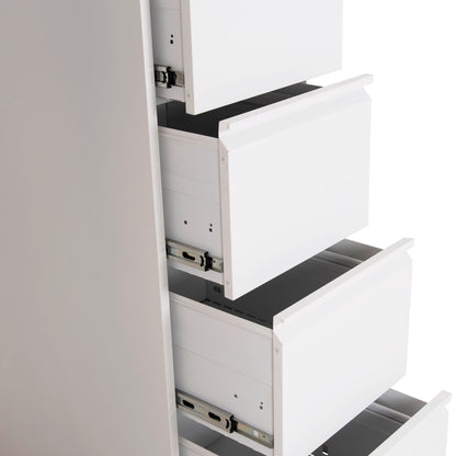 Office Filing Cabinet (4) Sider Hm6637.02 White Metal 45.5x62x134hcm.