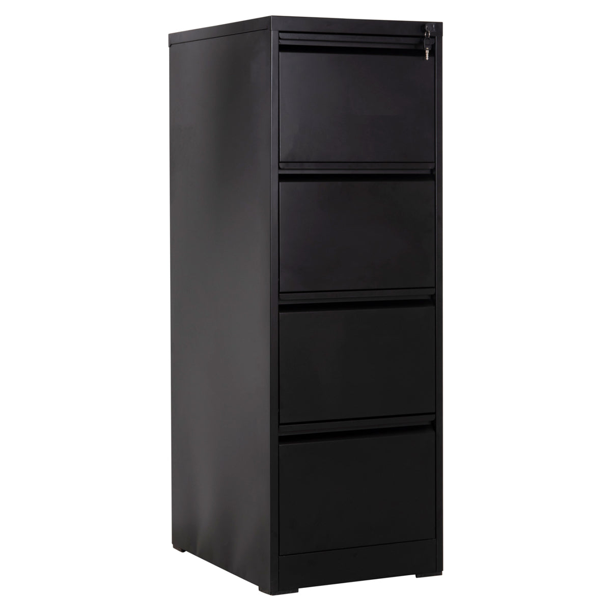 Office Filing Cabinet (4) Sider Hm6637.01 Black Metal 45.5x62x134hcm.