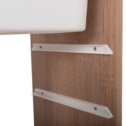 Chest Of Drawers Sani Hm18204.03 Melamine In Sonama-16 White P.e. Drawers 69x30x131,5hcm