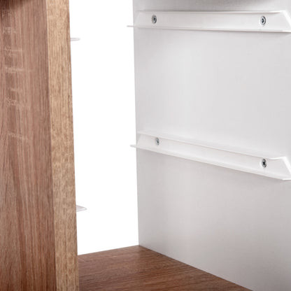 Chest Of Drawers Sani Hm18209.01 Melamine In White-sonoma & White P.e. Drawers 45.5x30x90hcm.