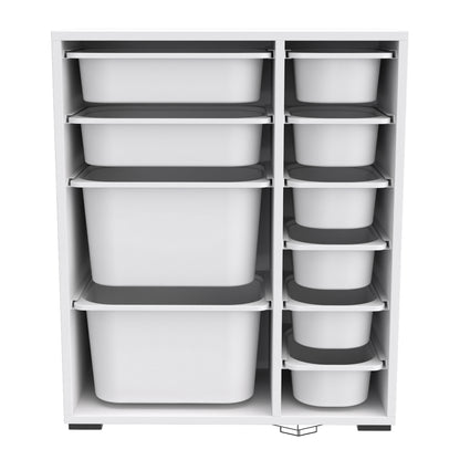 Chest Of Drawers Sani Hm18212.01 Melamine In White-10 White P.e. Drawers 69,5x30x83hcm.