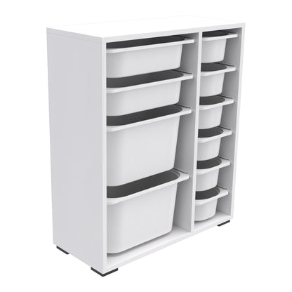 Chest Of Drawers Sani Hm18212.01 Melamine In White-10 White P.e. Drawers 69,5x30x83hcm.