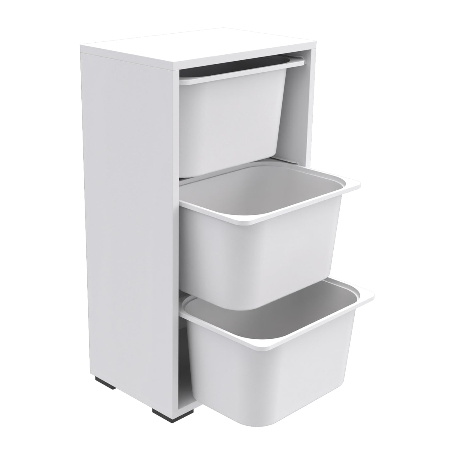 Chest Of Drawers Sani Hm18218.01 Melamine In White-white P.e. Drawers 45,5x30x83hcm.