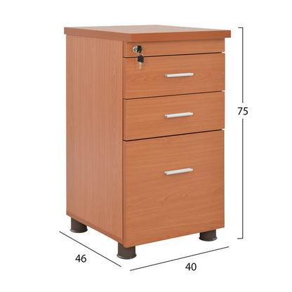 Office Professional Drawer In Cherry Color Hm2049.13 40x52x60 Cm.