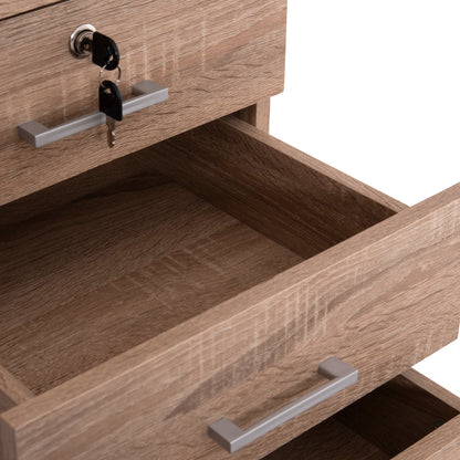 Office Drawer Hayden Hm2282.02 Melamine In Sonama Color 39.5x40x46.5hcm.
