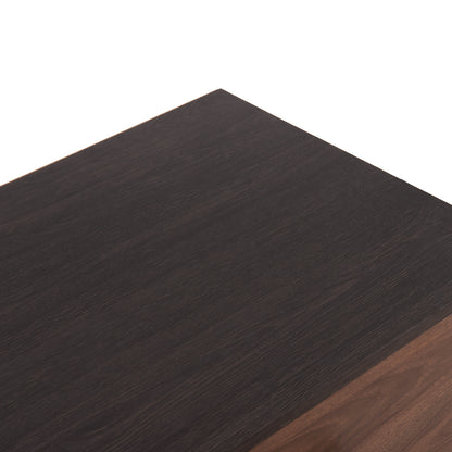 Chest Of (4) Drawers Carys Hm745.11 Melamine In Walnut/wenge 75.5x40x83hcm.