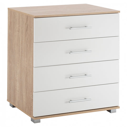 Drawer From Melamine Hm2204.06 With 4 Drawers Sonama-white 75x40x83cm